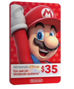 خرید گیفت کارت 35 دلاری Nintendo
