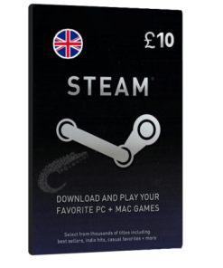 خرید گیفت کارت 10 پوندی Steam انگلیس