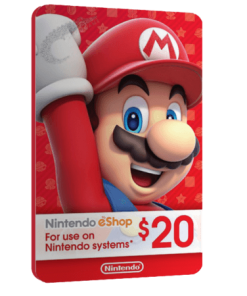 خرید گیفت کارت 20 دلاری Nintendo