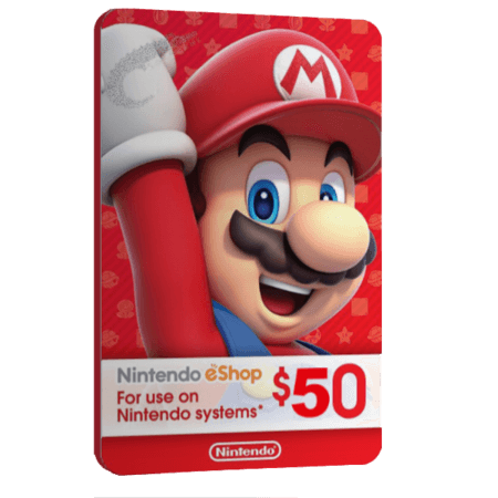 خرید گیفت کارت 50 دلاری Nintendo