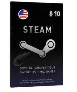 خرید گیفت کارت 10 دلاری Steam آمریکا