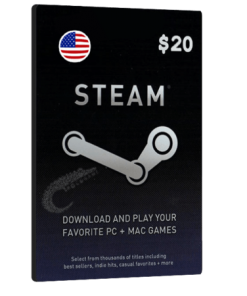 خرید گیفت کارت 20 دلاری Steam آمریکا