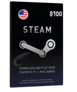 خرید گیفت کارت 100 دلاری Steam آمریکا