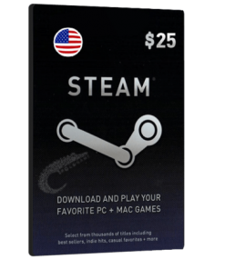 خرید گیفت کارت 25 دلاری Steam آمریکا