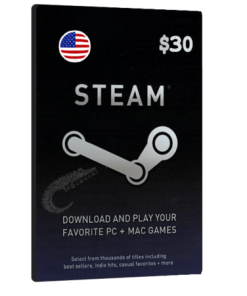 خرید گیفت کارت 30 دلاری Steam آمریکا