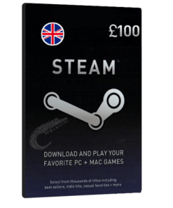خرید گیفت کارت 100 پوندی Steam انگلیس