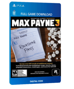 خرید بازی دیجیتال Max Payne 3 Rockstar Pass