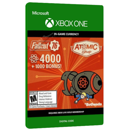 خرید بازی دیجیتال Fallout 76 - 4000 (+1000 Bonus) Atoms