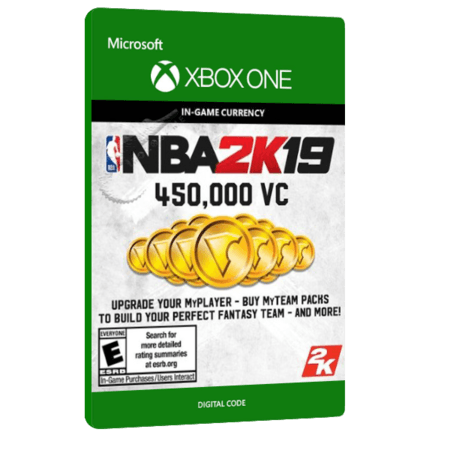 خرید بازی دیجیتال NBA 2K19 450,000 VC برای Xbox One