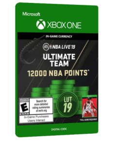 خرید بازی دیجیتال NBA LIVE 19 Ultimate Team 12,000 NBA Points برای Xbox One