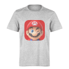 خرید تی شرت خاکستری طرح ماریو 2