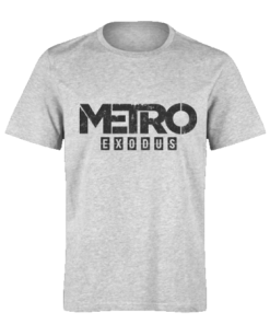 خرید تی شرت خاکستری طرح مترو اگزادوس