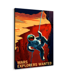 خرید تابلو بوم طرح فضا نوردی در مریخ 1