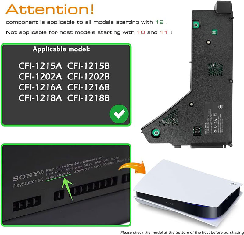 خرید پاور PS5 پاور داخلی PS5 POWER SUPPLY سری 12 ADP-400FR PA-1401-JT3